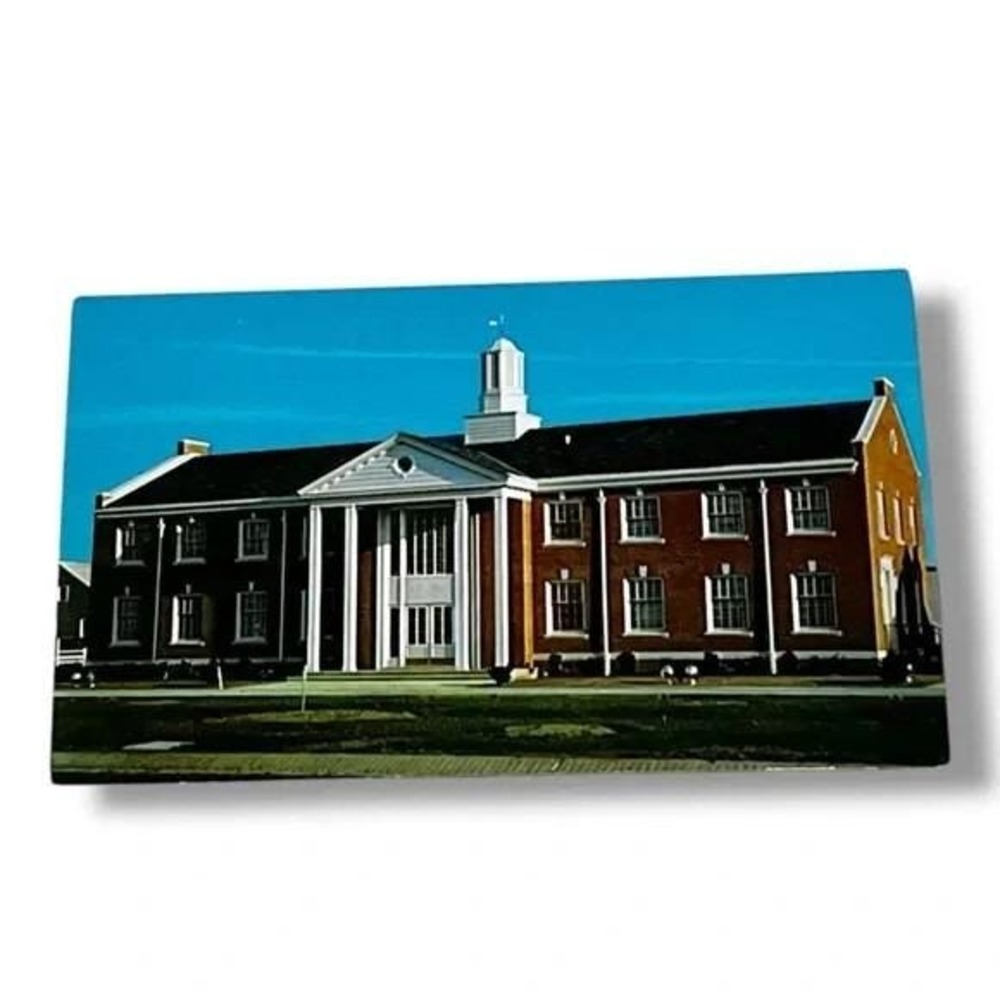 Postcard The New Borough Hall Stone Harbor New Jersey Chrome Card C343